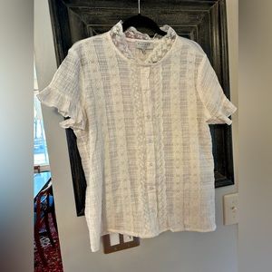 NWT Hayden Embroidered Blouse